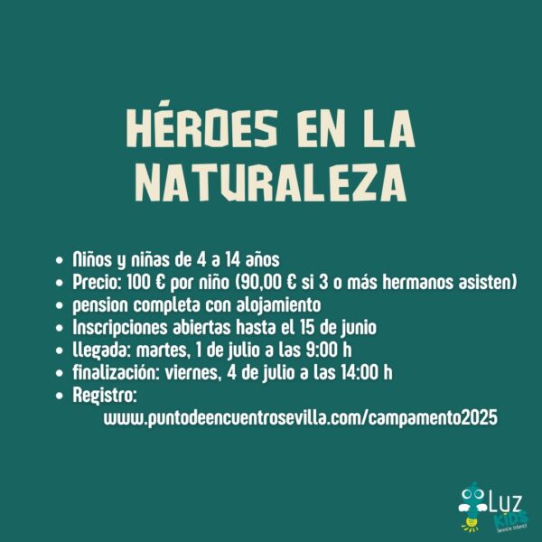 Campamento Verano para niños en Sevilla. Inscripción.