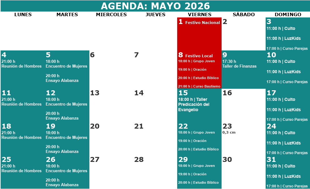 Agenda Mayo 2026 Punto de Encuentro Sevilla