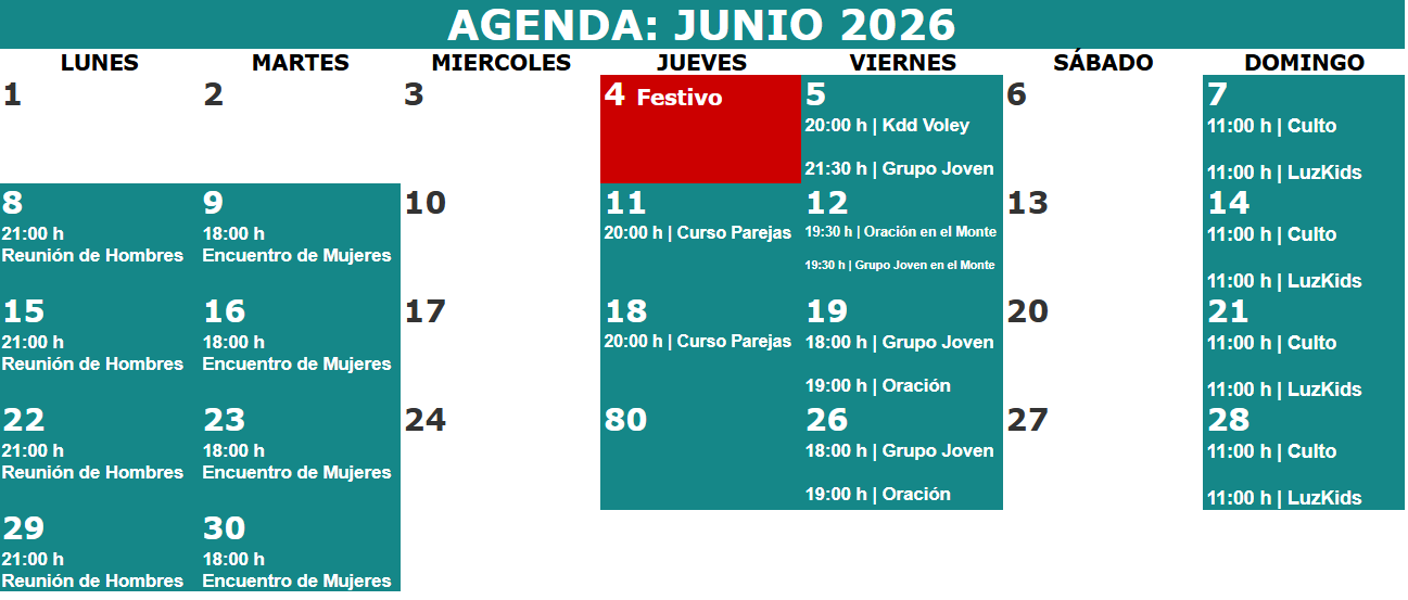 Agenda Mayo 2026 Punto de Encuentro Sevilla